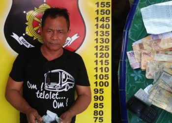 Diciduk di Warung Pepaya, Uang Togelnya 86 Ribu Rupiah