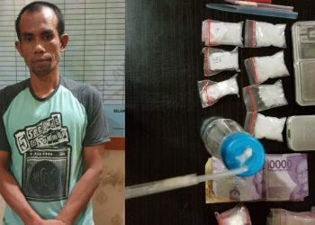 Didatangi Polisi, Pengedar Sabu Roni Manurung Berusaha Kabur dari Balkon Rumahnya