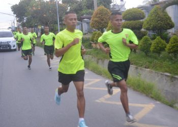Marathon 10 K dan Senam Sparco Bataliyon 122 Tombak Sakti Jalin Hubungan Sosial Masyarakat