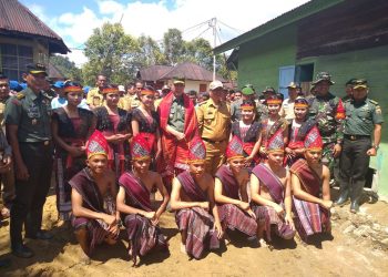 Mayjen Johny Lumban Tobing Pantau TMMD di Tapanuli Utara