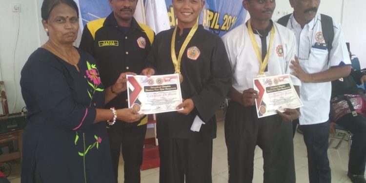 Prajurit Yonif 122/Tombak Sakti Raih Medali Emas di Kejuaraan Karateka Internasional