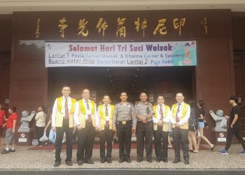 Polsek Medan Baru Amankan 25 Vihara Saat Perayaan Waisak