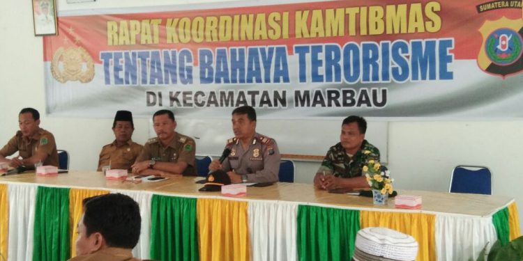 Kapolsek Merbau Giat Kordinasi Antisipasi Aksi Terorisme