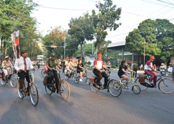 Gowes Sepeda Onthel, Kasdam I/BB Tularkan Spirit Persatuan ke Generasi Milenials