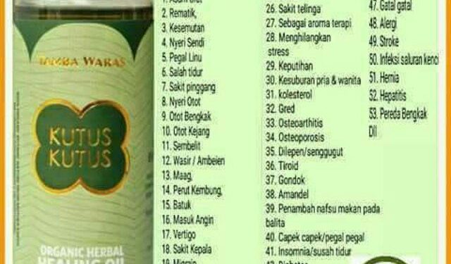 Solusi Sehat Tanpa Minum Obat, Minyak Herbal Kutus–Kutus Solusi Sehat Tanpa Minum Obat, Minyak Herbal Kutus–Kutus