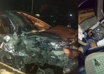 Pulang Dugem, Toke Merdeka Ponsel Tabrak Pembatas Jembatan, Rekannya Tabrak Pengendara Sepedamotor