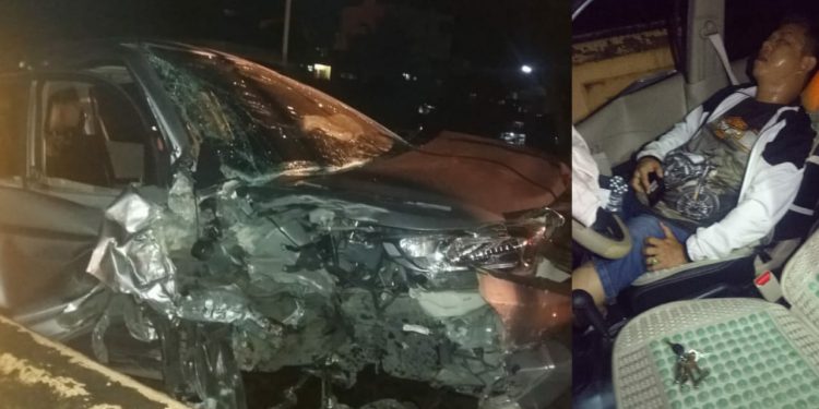 Pulang Dugem, Toke Merdeka Ponsel Tabrak Pembatas Jembatan, Rekannya Tabrak Pengendara Sepedamotor