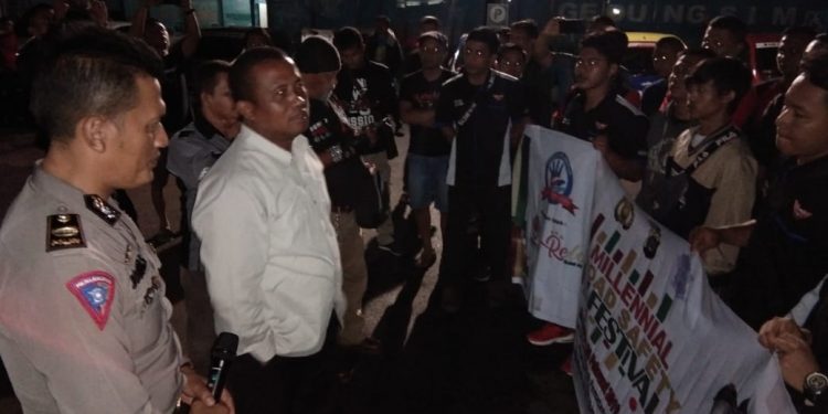Kapolres Simalungun Ajak Komunitas Binaan Bold Experience Meriahkan "Millenial Road Safety Festifal"
