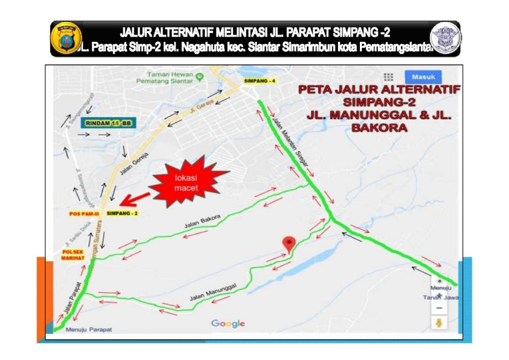 Penting! Ini Jalur Alternatif Bagi Pengendara yang Melintasi Siantar Saat Lebaran 2018