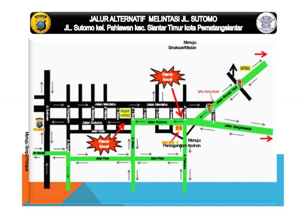 Penting! Ini Jalur Alternatif Bagi Pengendara yang Melintasi Siantar Saat Lebaran 2018