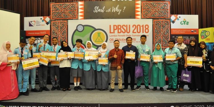 SMAN 1 Matauli dan SMP AL Muslimin Pandan Menang Lomba Peneliti Belia Sumut 2018
