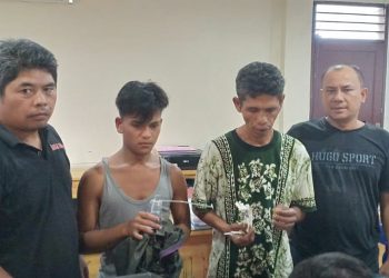 Polisi Sempat Dilempari Batu, Lalu Dua Pengguna Sabu Diamankan Polrestabes Medan