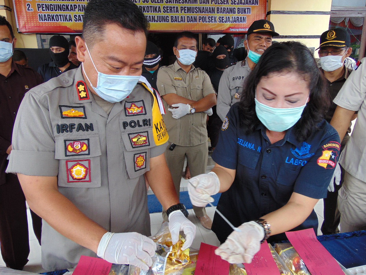 Polres Tanjungbalai Musnahkan Puluhan Kilo Sabu Hasil Ungkap Kasus