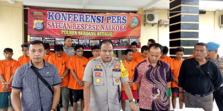 Ini Tangkapan Kasus Narkoba Dua Pekan di Sergai