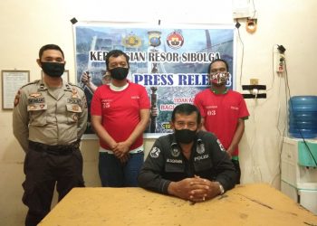 Edarkan Sabu dan Ganja, Dua Pria Ini Kompak Masuk Sel Polres Sibolga