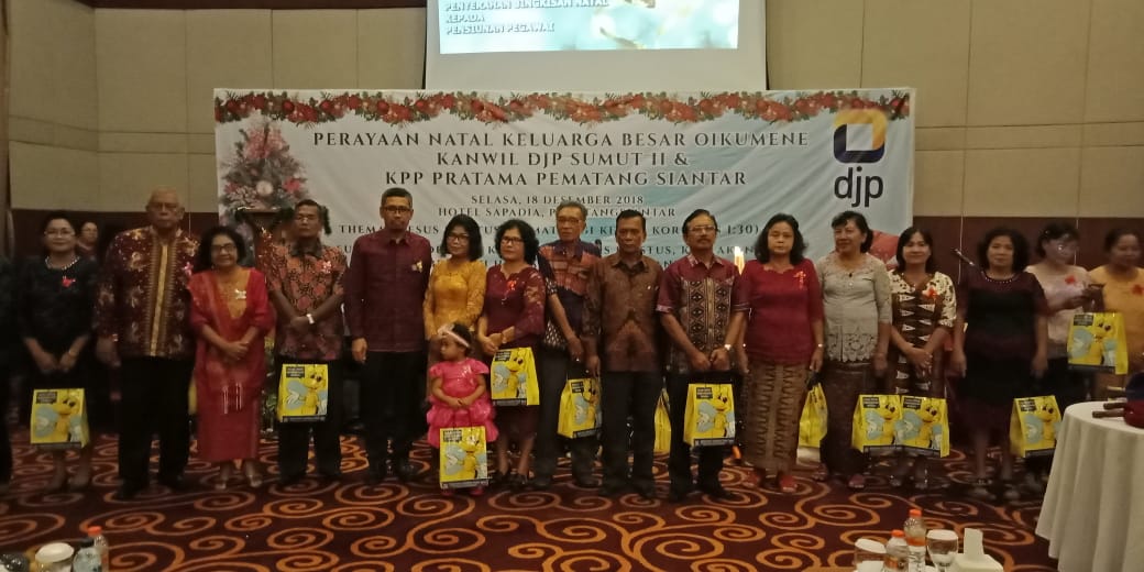 Natal Oikumene Kanwil DJP Sumut II & KPP Pratama Pematangsiantar Penuh Sukacita