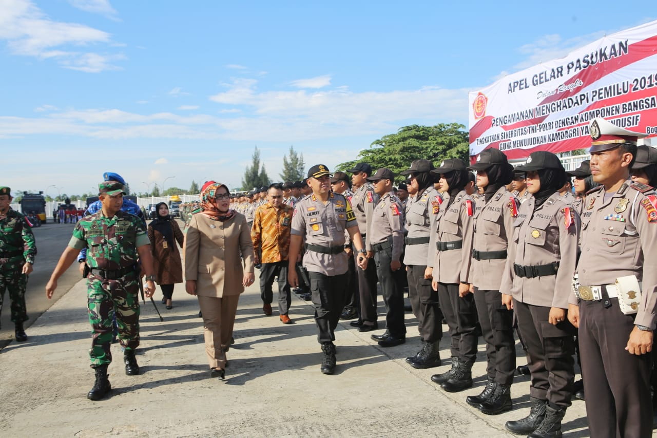 Bupati Ingatkan Warga Jangan Golput pada Gelar Pasukan Ops Mantab Brata