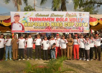 Turnamen Volly Kapolres Nias Cup 2019 Diikuti Klub se-Kepulauan Nias