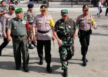 Apel Gelar Pasukan Polres Nisel Untuk Pemilu 2019
