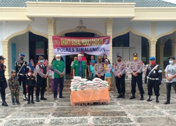 GP Ansor Simalungun Terima Bantuan Polri Peduli Covid-19