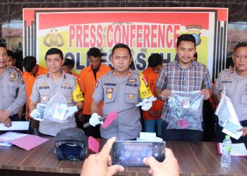 Operasi Sikat Toba 2018, Polres Asahan Ciduk 9 Pelaku Kejahatan Jalanan