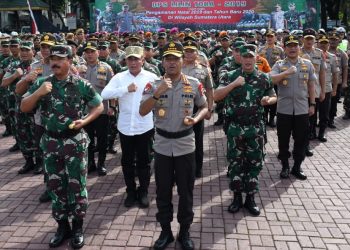 Panglima TNI dan Kapolri Pimpin Apel Gelar Pasukan Ops Lilin Toba 2019 di Medan