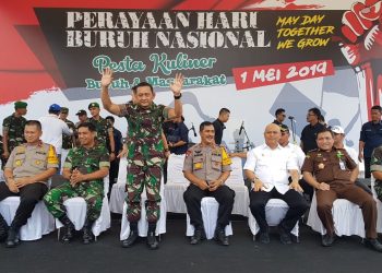 Pangdam I Bukit Barisan Peringati May Day Bersama Ribuan Buruh di Medan