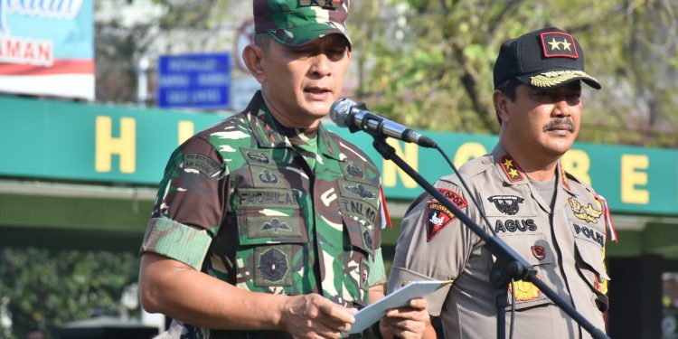 Pangdam I/BB dan Kapoldasu Pimpin Apel Gelar Pasukan PAM Pemilu 2019