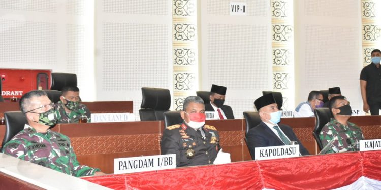 Pangdam I/BB Bersama Forkopimda Sumut Saksikan Pidato Kenegaraan