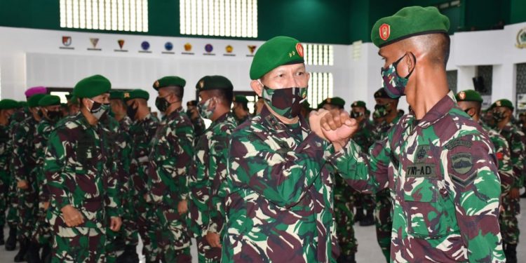 Pangdam I/BB Mayjen TNI Irwansyah Melepas Satgas Aparat Teritorial Tahun 2020