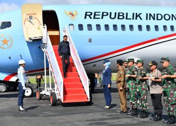 Pangdam I/BB Sambut Kedatangan Presiden RI Joko Widodo dan Panglima TNI di Natuna