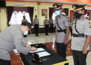 Serah Terima Jabatan Kapolsek Siantar Utara, Selatan dan Timur Digelar di Polres Pematangsiantar