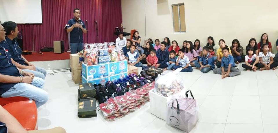 Polsek Payung Sekaki Gelar Baksos Tim Jumat Barokah di Panti Asuhan