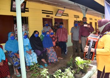 Dharma Pertiwi Daerah “A” Berikan Sembako dan Hibur Penghuni Panti Jompo Werda Deli Serdang