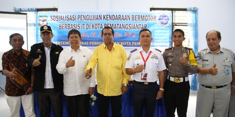 Paradep Ikuti Sosialisasi Pelayananan Pengujian Ranmor Online di Siantar