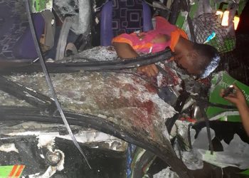 Bus Paradep Kecelakaan Beruntun, Satu Orang Tewas