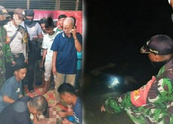 Mayat Suprianto Pasaribu Tersangkut di Jala Ikan Milik Rapner Pasaribu di Sungai Aek Sibundong Tapteng