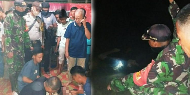 Mayat Suprianto Pasaribu Tersangkut di Jala Ikan Milik Rapner Pasaribu di Sungai Aek Sibundong Tapteng