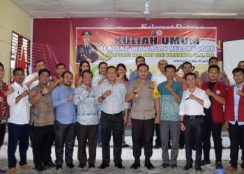 Kapolres Nias Beri Kuliah Umum Wawasan Kebangsaan di STIE Pembnas