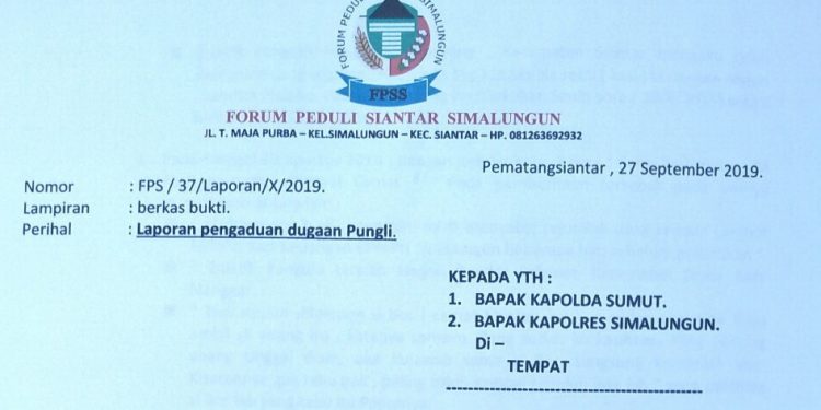 FPSS Adukan Kepala BPMPN Simalungun Ke Poldasu FPSS Adukan Kepala BPMPN Simalungun Ke Poldasu