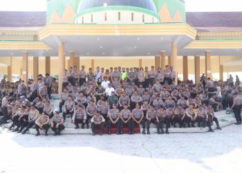 Siap Amankan Pemilu 2019, Kapolrestabes Medan Pimpin Apel Pergeseran Pasukan