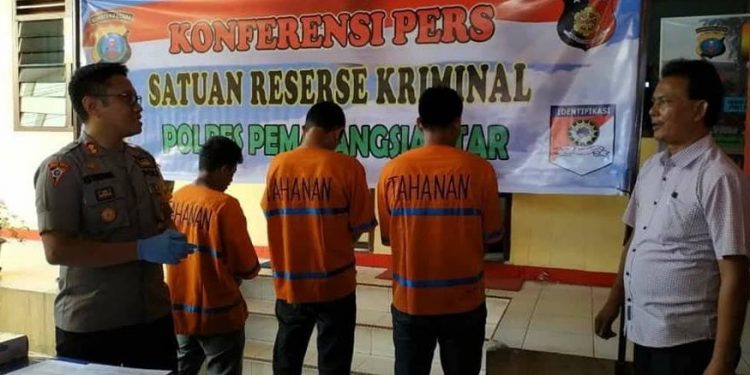 Polres Siantar Amankan Tiga Pelaku Penganiayaan Wartawan