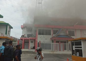 Heboh Jaringan Telkomsel Hilang, ternyata Gedung Telkom Pekanbaru Terbakar