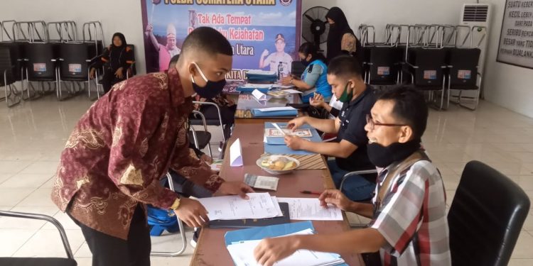18 Calon Bintara Polri Seleksi Administrasi di Polres Sibolga