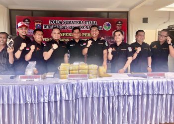 34 orang Tersangka dan 32,5 Kilo Sabu Diamankan Polda Sumut