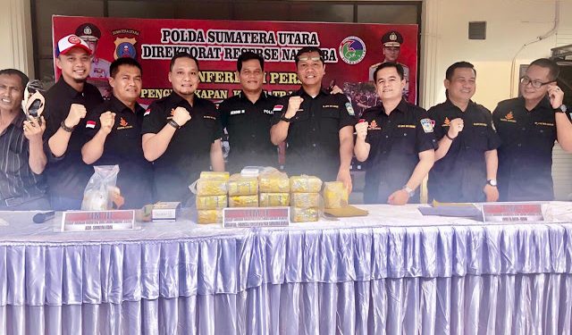 34 orang Tersangka dan 32,5 Kilo Sabu Diamankan Polda Sumut