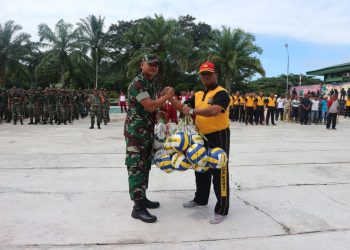 Delapan Ratusan Tentara dan Polisi Bersilaturahmi di Batalyon Infanteri 122 Tombak Sakti
