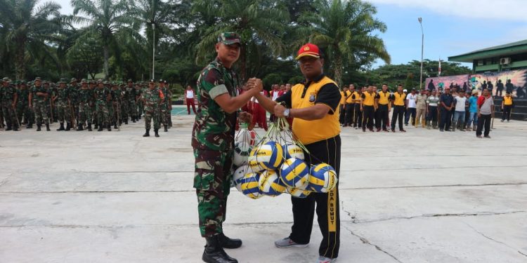 Delapan Ratusan Tentara dan Polisi Bersilaturahmi di Batalyon Infanteri 122 Tombak Sakti