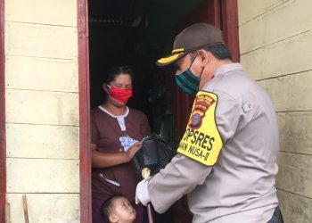 Polres Taput Kumpulkan Dana, Bantu Warga Kurang Mampu