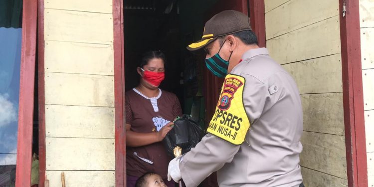 Polres Taput Kumpulkan Dana, Bantu Warga Kurang Mampu